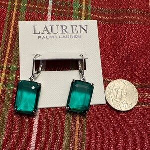 Lauren Ralph Lauren Teal Gemstone Earrings